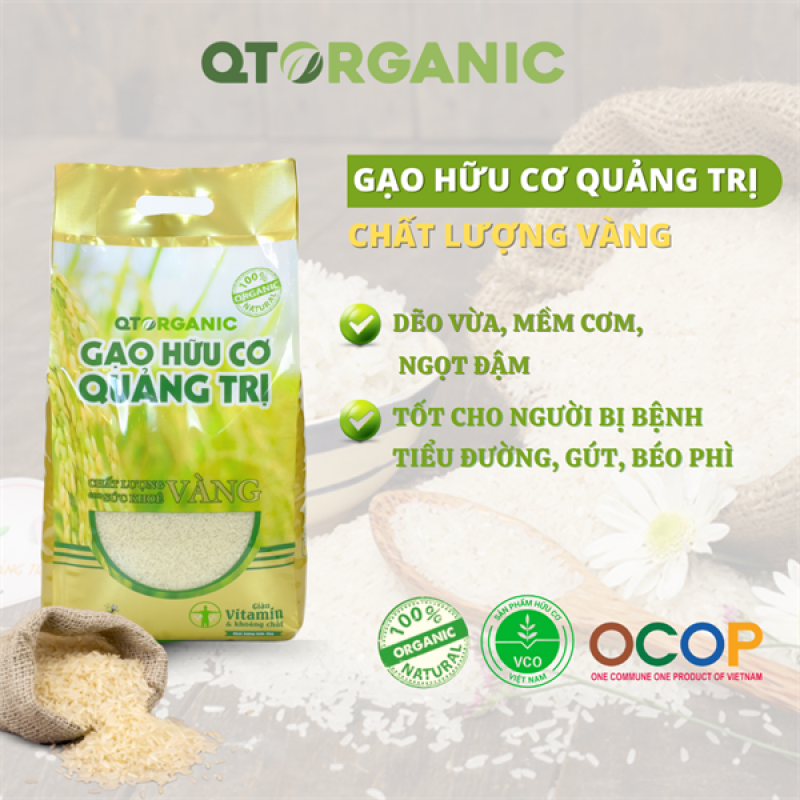 GẠO HỮU CƠ QUẢNG TRỊ OGANIC 5KG